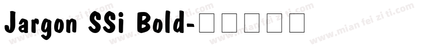 Jargon SSi Bold字体转换